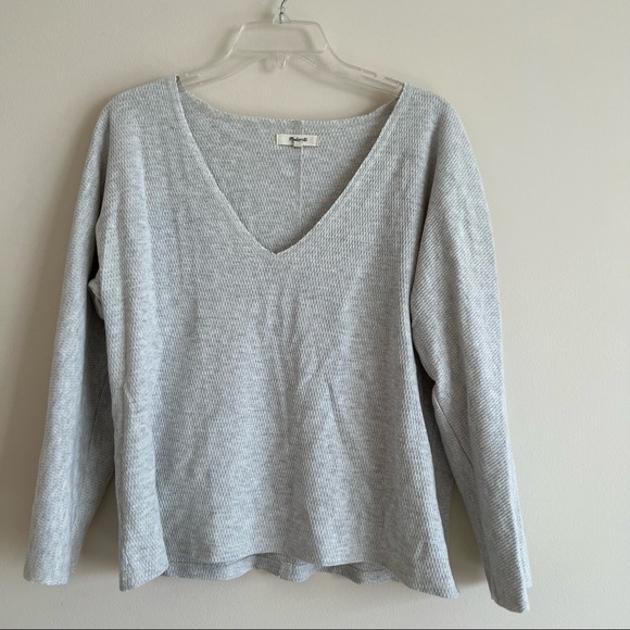 Madewell grey -neck sweater - Picture 2 of 6